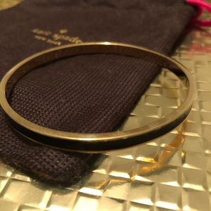 Kate Spade ‘Draw the Line’ bangle black and gold
